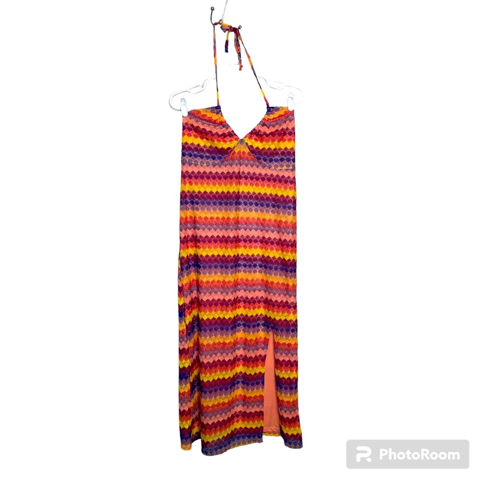 Multicolored Wild Fable Long Halter Dress
